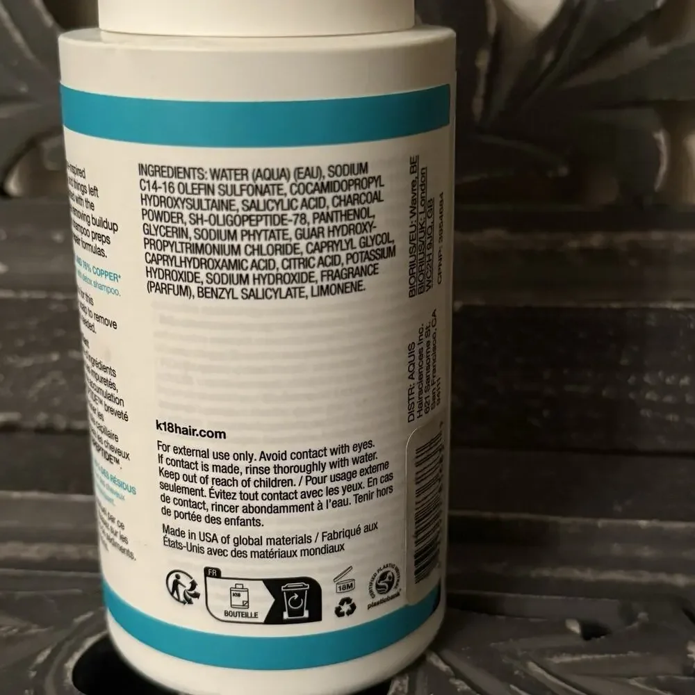 K18 Peptide Prep Detox Shampoo 8.5 oz 250ml Clarifying Color Safe Sealed